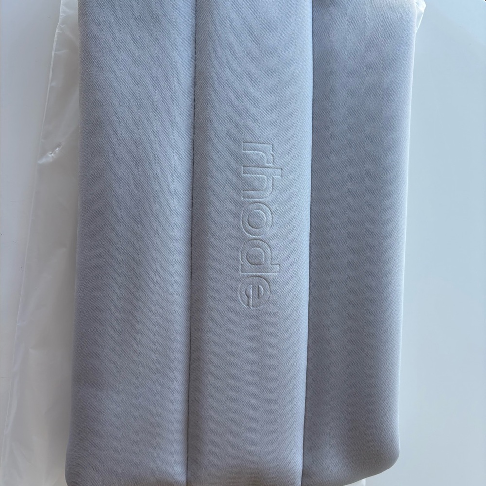 RHODE Padded Clutch in Pale Gray